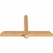 Ekena Millwork Eugene Smooth Timber Gable Bracket, Western Red Cedar, 48"W x 26"H x 3 1/2"D x 3 1/2"F, 13/12 Pitch GBW048X26X0404EUG00SWR - alternate 5